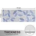 thumbnail image 5 of Kitchen Rugs Sets Of 2,Blue Leaf Pattern Anti Fatigue Kitchen Mat Rugs Non Slip Washable,Decorative Kitchen Floor Mats for Kitchen,Sink,Laundry,17"X47", 5 of 5