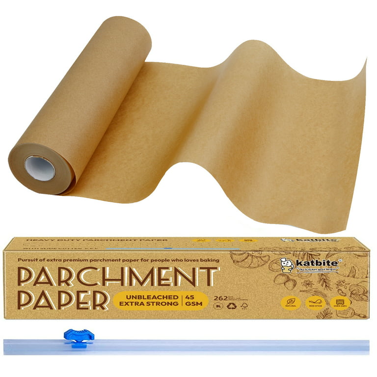 Katbite Parchment Paper Roll for Baking, 15 inch x 210Ft, 260 Sq. 