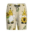 thumbnail image 4 of Wukai Gnomes Bees And Sunflowers Men’s Short Pajama Pants With Pockets Soft Sleep Pj Shorts for Men-Medium, 4 of 6