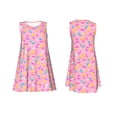 thumbnail image 6 of Defioc Donut Pattern Women's Summer Dresses 2025 Beach Casual Sleeveless Tank Loose Sundress Beach Vacation Clothes with Pocket -XX-Large, 6 of 7