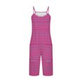 thumbnail image 4 of FAIWAD Rompers for Women Summer Casual Short Jumpsuits Overalls with Pockets 2024 Striped Jumpers, 4 of 5