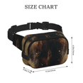 thumbnail image 4 of Balery Grassland Sunflower Cow Mochila Cinturón para Mujeres y Hombres, Bolsa de Cintura Impermeable de Doble Capa con Correa, 4 of 9