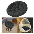 thumbnail image 5 of Waterproof Hanging Basket Chair Cushion Round Papasan Seat Pad Comfortable Breathable Wear-Resistant Pressure Relief for Indoor Outdoor Rocking Chairs Living Room Patio Furniture 23.62x23.62in, 5 of 11