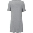 thumbnail image 5 of EFINNY Women's Super Soft Modal Nightgown Short Sleeve Sleepwear Comfy Loungewear Nightshirt with Chest Pads S-XXL (Removable chest pad), 5 of 9