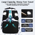 thumbnail image 5 of Ficcug School Backpack for 16" Laptop,Fashion Waterproof School Bag for Boys Girls Women Men Teens,Middle / High / College Bookbags,Blue, 5 of 8