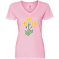 thumbnail image 3 of Inktastic Yellow Buttercup Flowers Women's V-Neck T-Shirt, 3 of 5