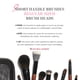 thumbnail image 3 of Set de brochas de maquillaje Cosme Life 9 FULL FACE MINI TRAVEL con funda, 3 of 8