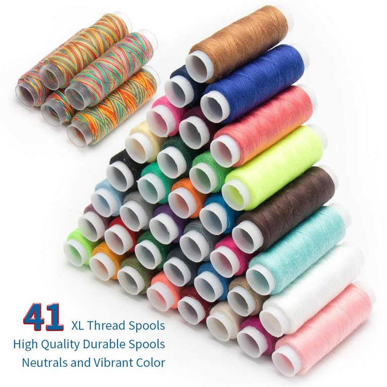 NEX Sewing Thread 60pcs Mixed Colors Sewing Kit For Sewing Machine, DIY