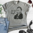 thumbnail image 2 of Let It Gogh Vincent Van Gogh Shirt, Unisex Women's Men's Shirt, Funny Van Gogh Tee Funny Artist Painter Tee, Dark Heather Gray, Large, 2 of 6