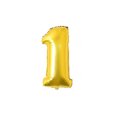 thumbnail image 1 of Bearachild 16 pulgadas Tamaño grande Oro Plata Rosa Oro Número Globo Cumpleaños Decoraciones para fiestas de bodas Globos de aluminio Niño Niño Juguete Kits de decoración para fiestas Oro uno, 1 of 6