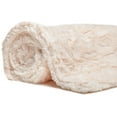 thumbnail image 2 of Chanasya Wolf Pattern Tie-Dye Faux Fur Throw Blanket - Ivory, 2 of 3