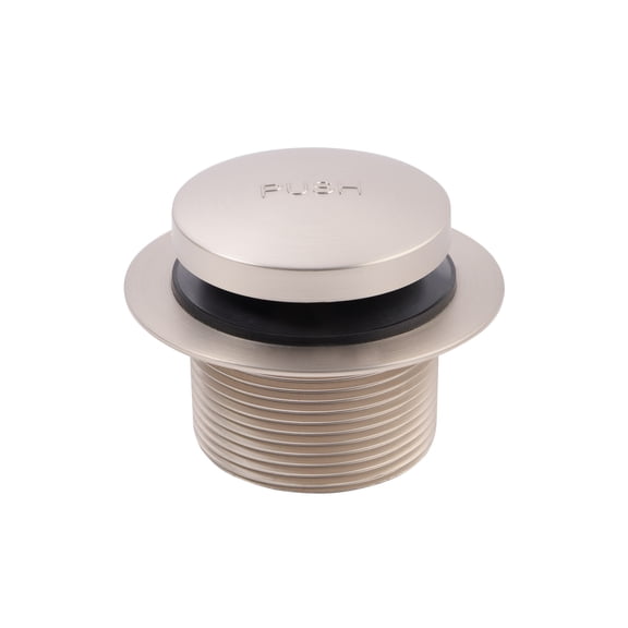 SUPPLYGIANT Tip Toe Bath Drain Assembly, 1-1/2 Inch Drain Stopper, Nickel Plated Finish