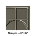 thumbnail image 1 of FASÄDE Crescent Decorative Vinyl Backsplash Panel in Brushed Nickel (6X6 Inch Sample), 1 of 6