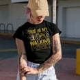 thumbnail image 2 of This Is My Dog Walking T-Shirt, Dog Walker, Military Green T-Shirt, 2XL, 2 of 5