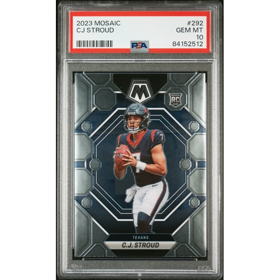 CJ Stroud 2023 Panini Mosaic Football Rookie Card #292 Graded PSA 10