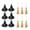 S, variant on Mini Plastic Witch Hat Craft Decoration Set, 12-Piece Set, Large, seasonal themed details, lightweight display construction
