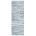 thumbnail image 2 of Safavieh Rag Rug Light Blue Contemporary Rug - Runner 2'3" x 7', 2 of 4