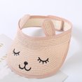 thumbnail image 2 of AJGRHE Children Open Top Sun Visor Hat Cute Cartoon Korean Style Baby Summer Cap Breathable Lightweight Outdoor Beach Bucket Headwear for Toddler Boys Girls Pink 2-6, 2 of 6