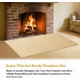thumbnail image 3 of Hearth Rugs for Fireplaces Fire Resistant, 59 x 32 x 0.04 inch Fireproof Fireplace Mat Hearth Rug, Hearth Pads for Wood Stove Fireplace Indoor Outdoor, Protect Floors Carpets from Sparks Embers-Khaki, 3 of 7