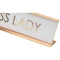 thumbnail image 2 of All Quality Boss Lady Rose Gold Novelty Desk Sign, 2 of 2