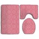 thumbnail image 1 of Juego de alfombras de baño ABPHQTO Cuadrado rosa 3 piezas, 1 of 2