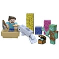 thumbnail image 2 of Minecraft Dolphin's Treasure Adventure Pack with 3 Action Figures & Accessories, 3.25-in Scale, 2 of 7