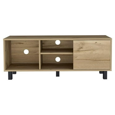 Atlin Designs Modern Wood TV Stand for TVs up to 45" in Light Oak