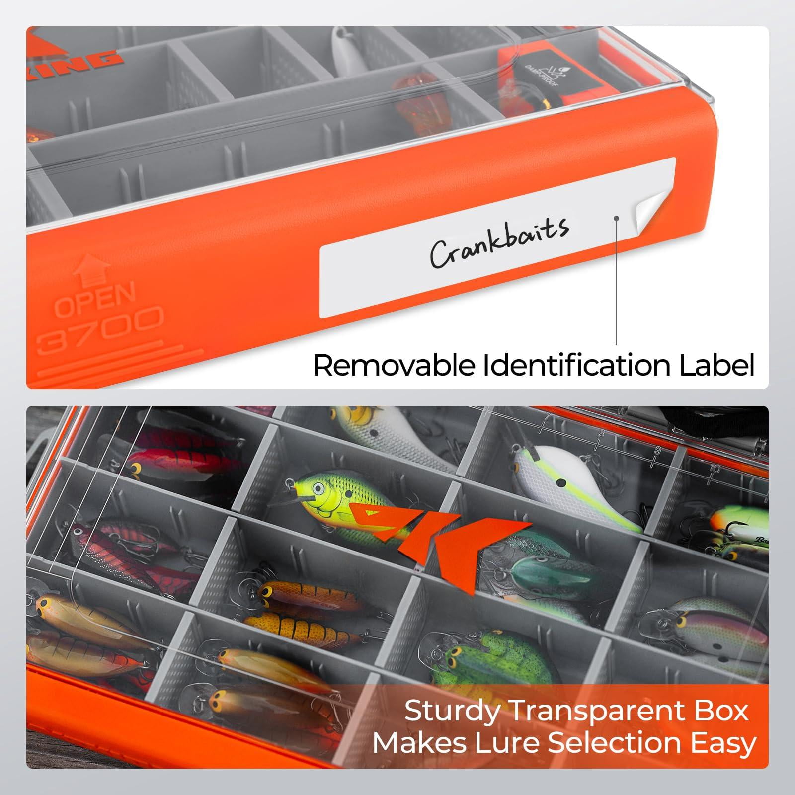 Hyperseal Waterproof Tackle Box  3600 And 3700 Trays Fishing Organizer With Removable Dividers Lure Terminal Storage