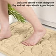 thumbnail image 5 of Super Absorbent Bathroom Floor Mat | Washable Golden Turtle Velvet Carpet | Non-Slip Backing | Soft & Quick-Drying | 40X60Cm Khaki Bath Rug for Tub & Sink Areas, 5 of 6