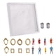 thumbnail image 3 of Kit de marco de caja de sombra resistente con silueta de mini museo para bricolaje, ideal para bodas en casa Blanco, 3 of 9