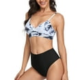 thumbnail image 2 of Nuevo traje de baño dividido para mujer Traje de baño sexy casual con estampado de teñido anudado Fridja  nalpqowj21428, 2 of 7