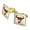 Gold, variant on In This World It's Do Or Die Western Square Cufflink Set - Silver or Gold