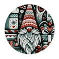 thumbnail image 2 of PIKWEEK Fitted Table Round Cover Elastic Edged Tablecloth,Winter Snowy Night Dwarf Circle Tables Cover Waterproof Wipeable Tabletop Protector Cloth for Dinner Party Black Back, 2 of 7