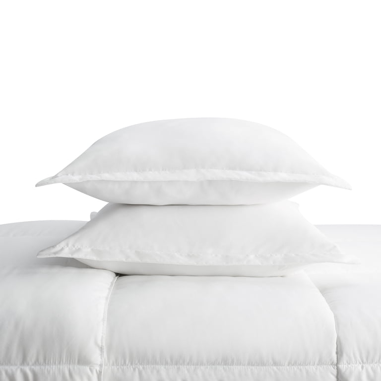 Serta Simply 3-Piece Clean Antimicrobial White Comforter Set, Full