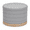Grey, variant on Aria Home 22 Inch Round Linen Storage Ottoman with Reversible Tray Top, Foldable Footrest, Hidden Storage and Extra Seating, Beige