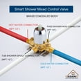 thumbnail image 3 of Boyel Living Shower Only Trim Kit Pressure Balanced Valve Shower Faucet with Tub Spout Chrome, 3 of 9