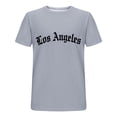 thumbnail image 4 of Zylanna Men's T-Shirts Tee, Crew Neck Short Sleeve Summer Letter Print Fashion Tops for Mens Gray, 4 of 5