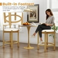 thumbnail image 4 of Costway 24" Counter Height Bar Stools Set of 2 with Backrests and Footrests for Dining Room, 4 of 8