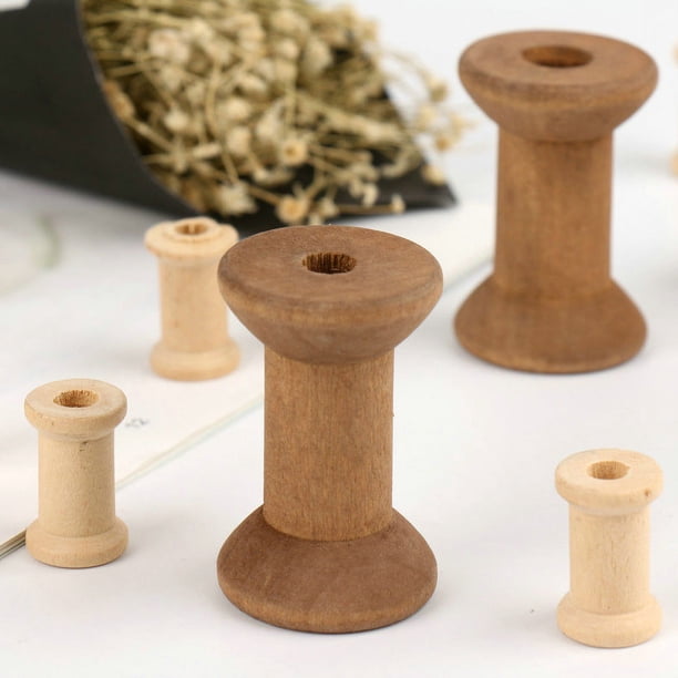 El tamaño del eje de bobinado de color del tronco Zhuo del bobinado del eje de madera vacío de estilo retro de madera se puede seleccionar.