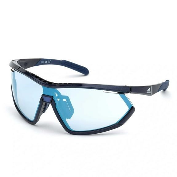 Sunglasses Adidas Sport SP 0002 92X Shiny Blue/ Blue Lens To Grey Photocromatic