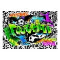 thumbnail image 3 of Tiptophomedecor Street Art Wallpaper Wall Mural - Football Graffiti, 3 of 4