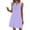 *Purple, variant on VBVC Women's Sleeveless Lace Insert Split Neck Dress , Ladies' Casual Loose Mini Tunic Dress , Summer Solid Color Shift Dress For Women, S-3XL