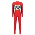 thumbnail image 4 of iiniim Race Car Driver Women Halloween Racer Car Jumper Bodysuits Jumpsuit Red M, 4 of 7