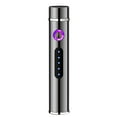 thumbnail image 2 of Encendedor de plasma recargable USB a prueba de viento - Sin llama e impermeable para acampadas, senderismo, equipo de supervivencia con silbato de emergencia, 2 of 8