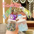 thumbnail image 2 of Sanrio-Llavero de dibujos animados Cinnamoroll, Cuenta de burbuja luminosa, botella de arena movediza, Kuromi, colgante de coche, juguetes, bolsa de regalo, accesorios, 2 of 4