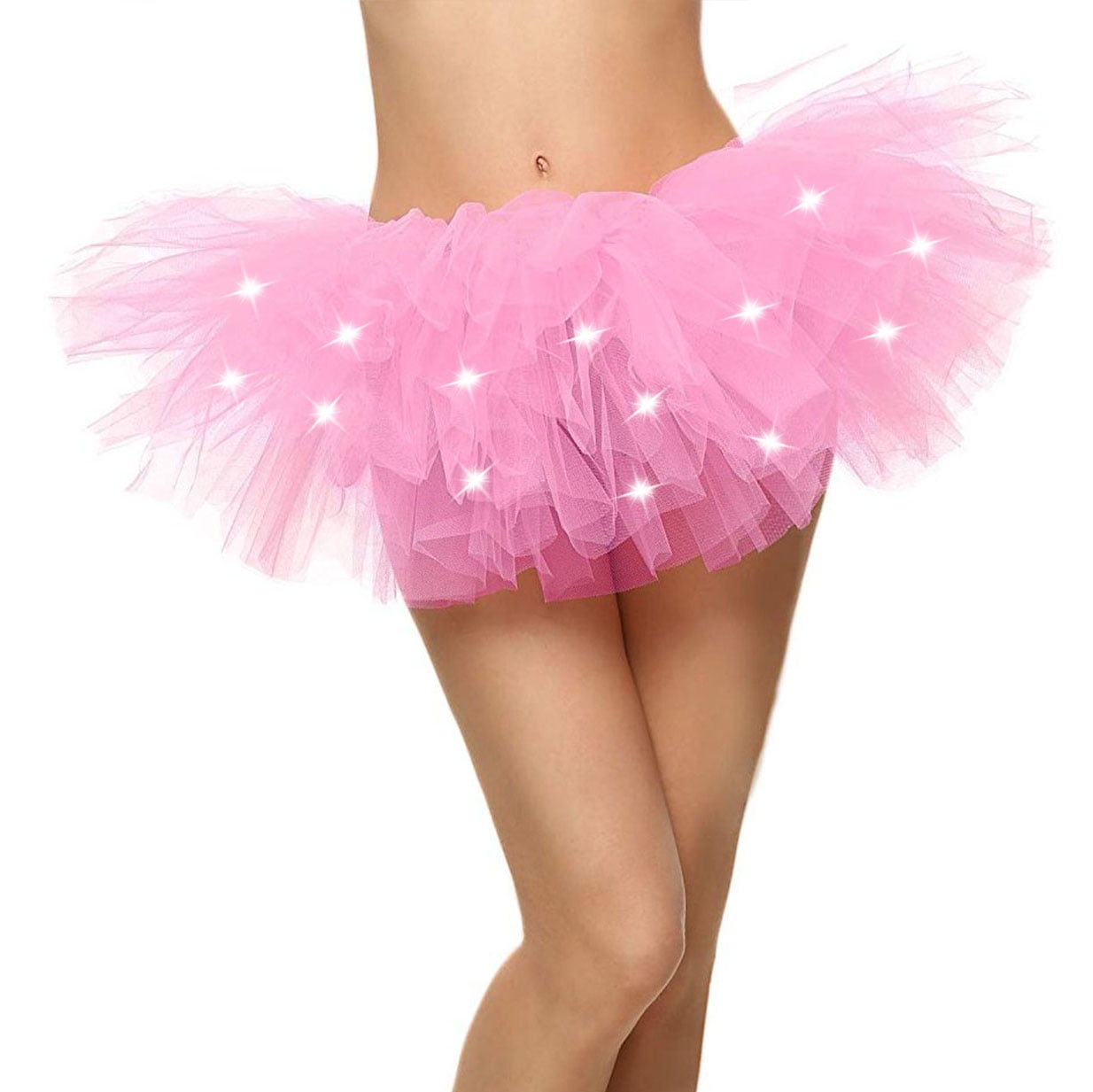 neon pink tulle skirt