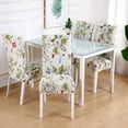 thumbnail image 3 of Dining Room Chair Covers Set of 6,Printed Pattern Parsons Chair Slipcovers Removable Washable Kitchen Seat Dining Chairs Protector Cover for Home or Party, 3 of 6