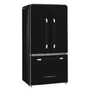 Unique Appliances Classic Retro 36 21.4 cu ft French Door Refrigerator, Midnight Black