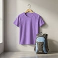 thumbnail image 4 of GiLiling Boys Compression Shirt Short Sleeve Youth Athletic Football Baseball Undershirt Kids Sports Base Layer (Purple, 9-10 Years), 4 of 9