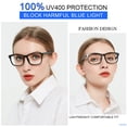 thumbnail image 2 of Gafas de lectura para ordenador MARE AZZURO Black 4.00 para mujer, 2 of 6